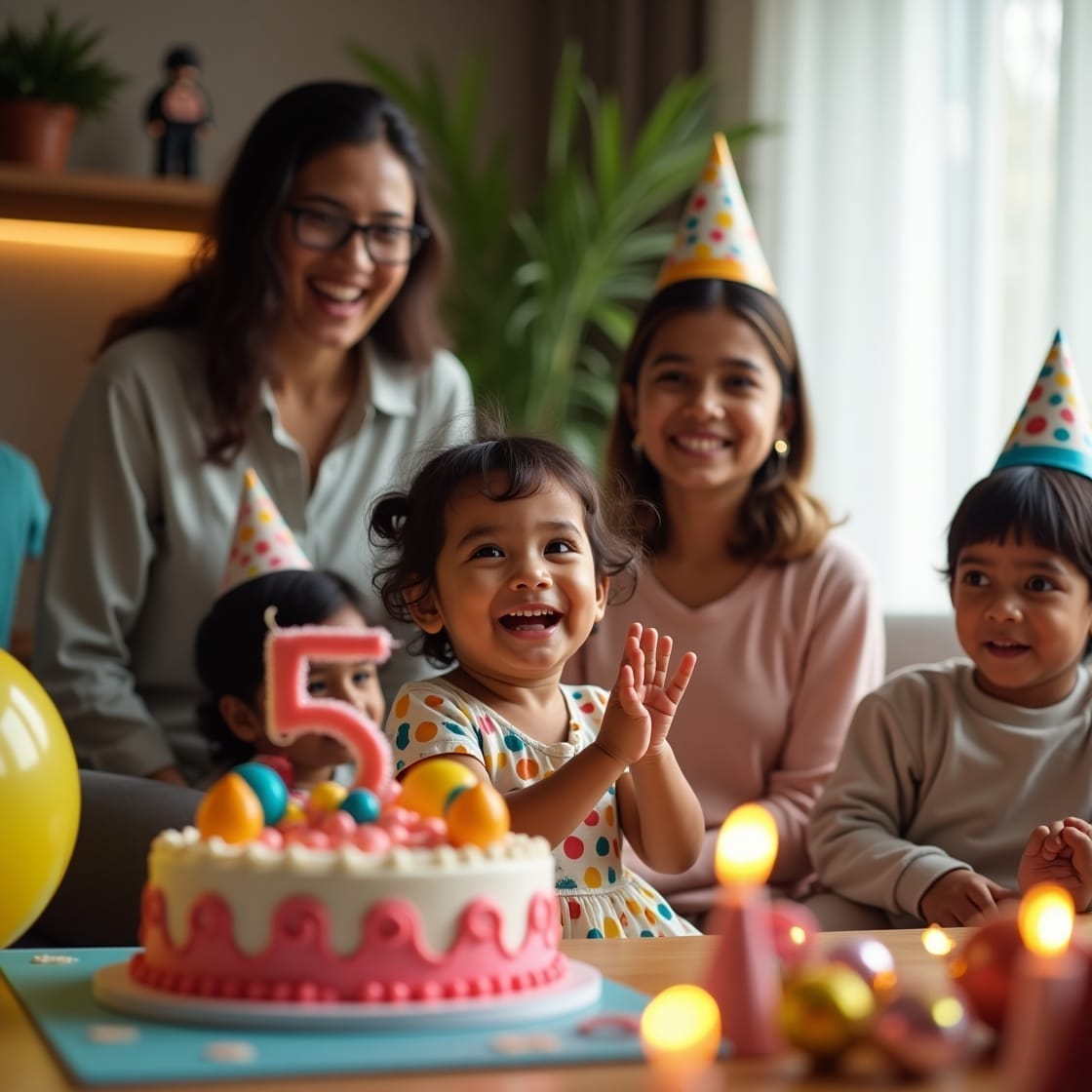 Family gathered for birthday